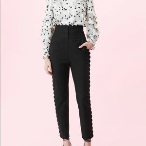 Rebecca Taylor Scalloped Suiting Pant